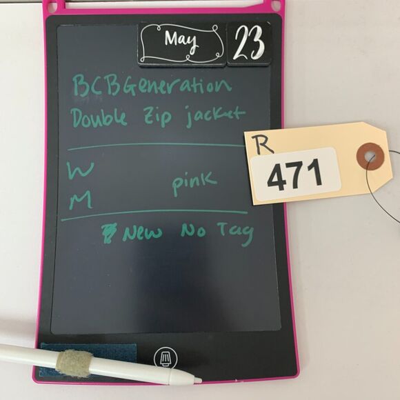 BCBGeneration Double Zip Jacket Women M Pink Snap Button Bungee Tie Waist Hoodie - Picture 15 of 16